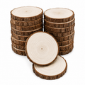 Custom Hand Engraved & Finished Wood Slice Coasters (Set of 15)